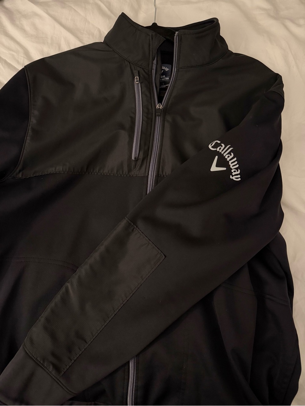 Callaway Weather Series Men's Full Zip Fleece Golf Jacket Black Size L